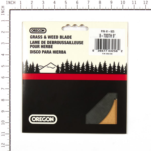 Oregon 41-925 Brush Cutter Blade, 9" 8 Tooth