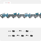 Oregon 68JX100U Powercut Saw Chain, .404"