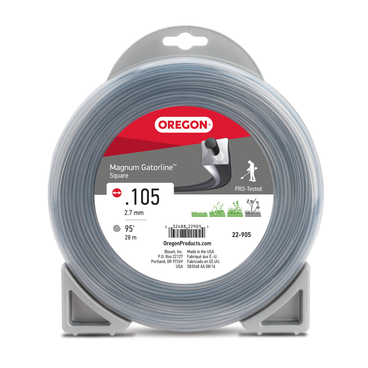 Oregon 22-905 GATORLINE,MAGNUM SQUARE .105 1