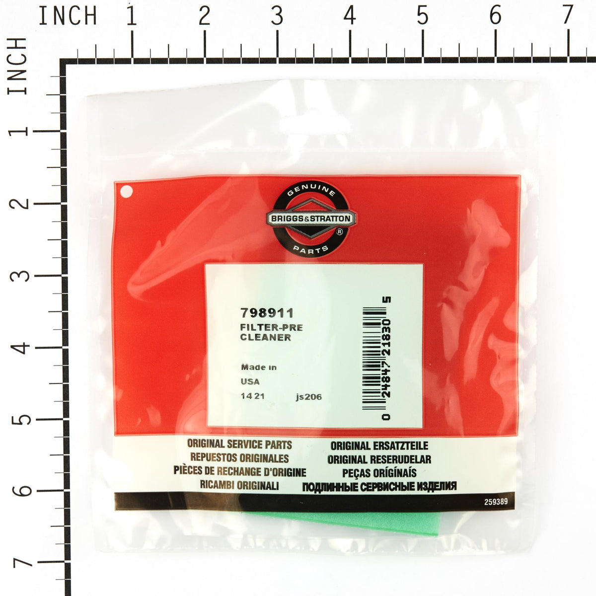 Briggs & Stratton 798911 Pre-Cleaner Filter