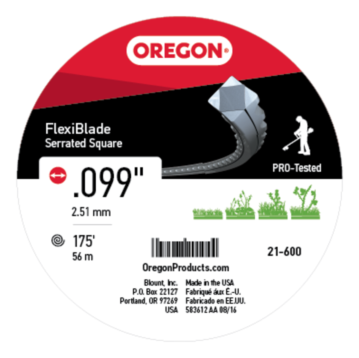 Oregon 21-600 FlexiBlade, Serrated .099 X 175'