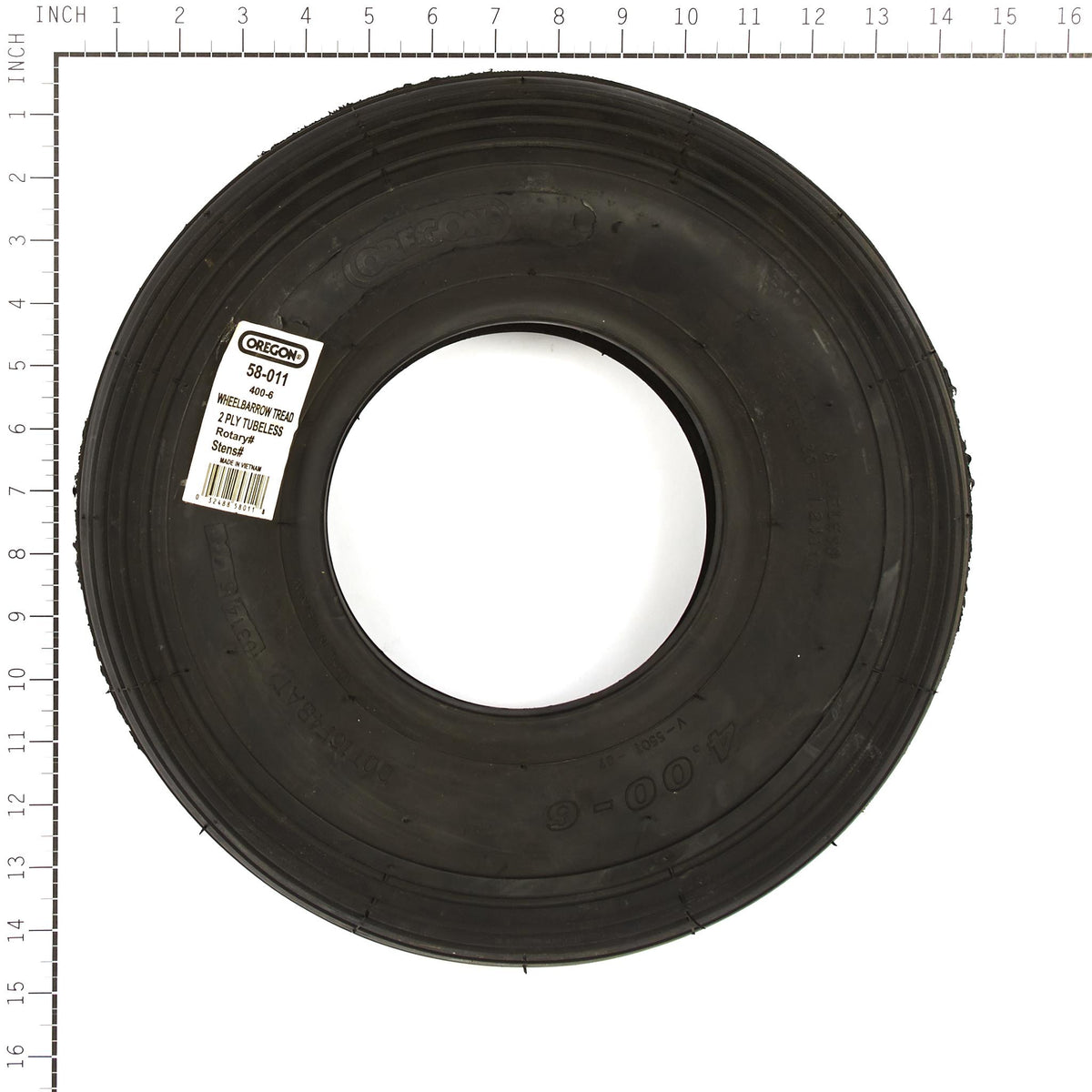 Oregon 58-011 Wheelbarrow Tire, 400-6