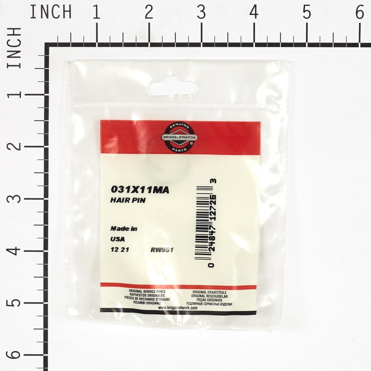Briggs & Stratton 031X11MA Hair Pin