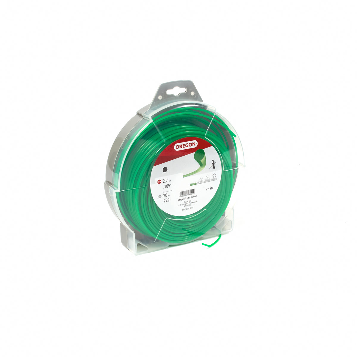 Oregon 69-382 Round Trimmer Line, .105" x 229', 1lb Donut