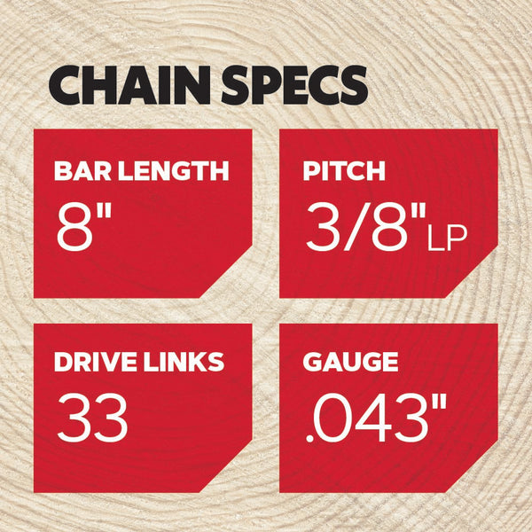 Oregon 90F033G 3/8"  Chain, Low Profile