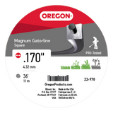 Oregon 22-970 Gatorline, Magnum Square .170", 1/2 lb. Donut