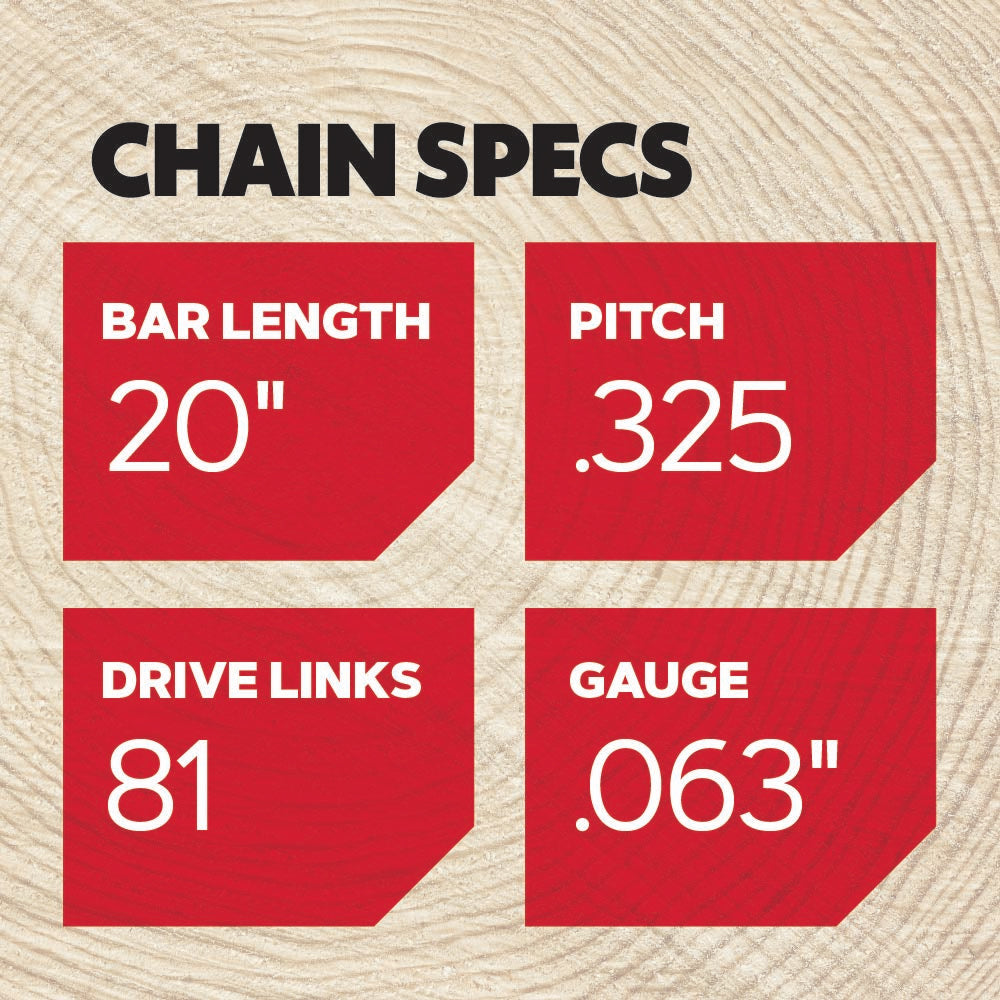 Oregon 22LGX081G PowerCut Saw Chain, .325"