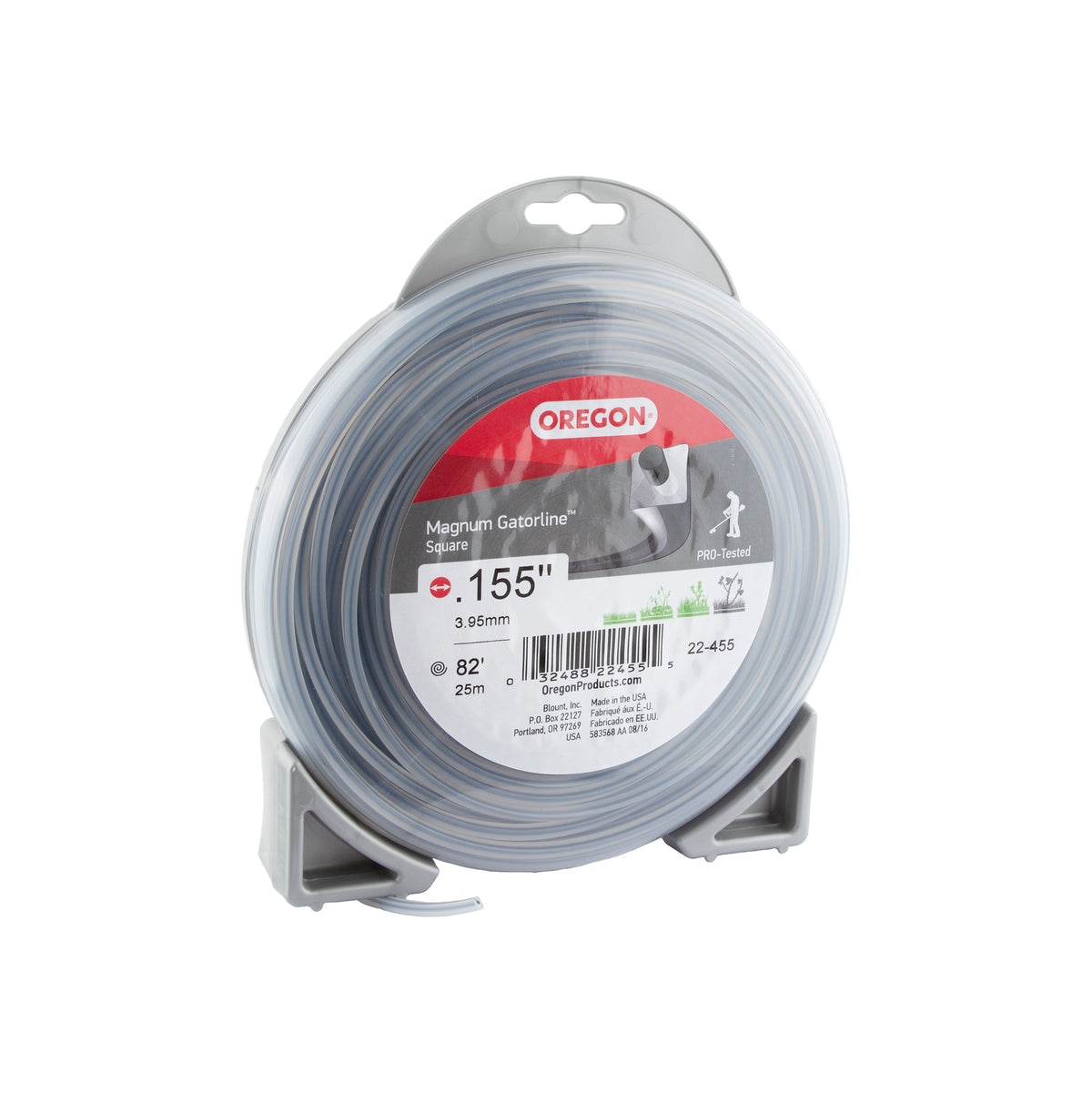 Oregon 22-455 Magnum Gatorline Square Trimmer Line, .155 1lb Donut