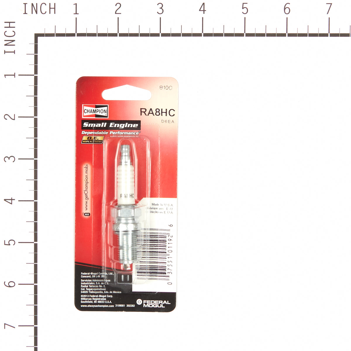 Champion 810C RA8HC SM ENG Plug CARDED