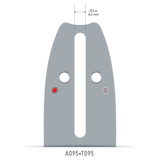 Oregon 140SDET095 Double Guard Guide Bar, 91 Series, Intenz 14"