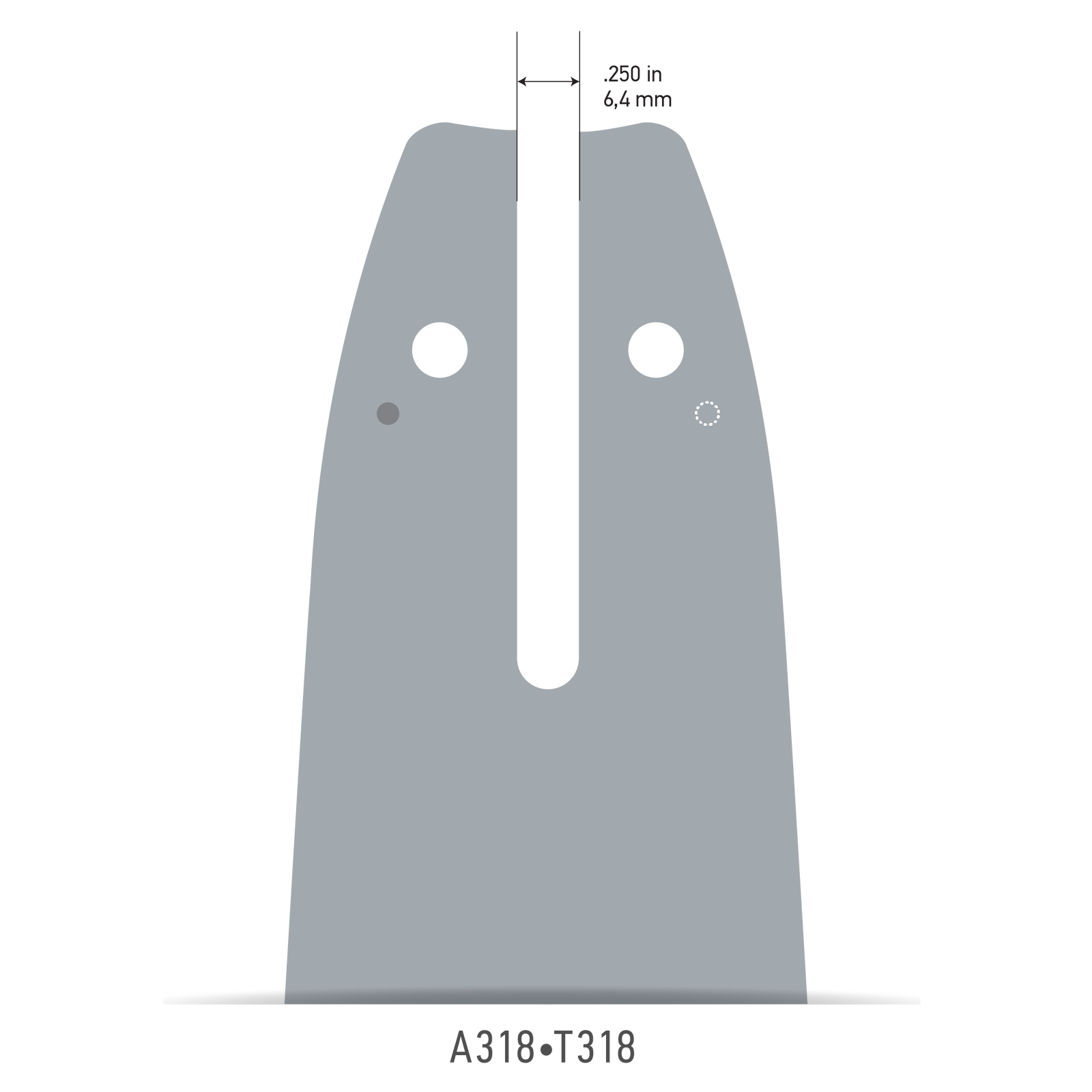Oregon 104MLEA318 10" Single Rivet Guide Bar for 90 Series
