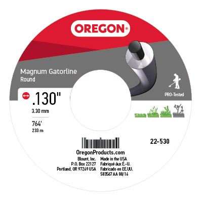 Oregon 22-530 GATORLINE,MAGNUM ROUND .130 5L
