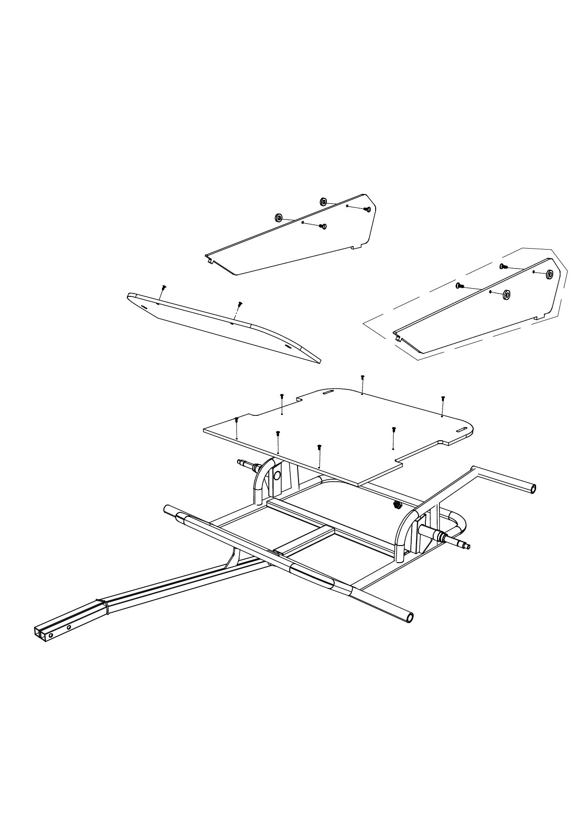 Snowdog 8177-9934-0000 LEFT PLYWOOD PLATFORM Kit