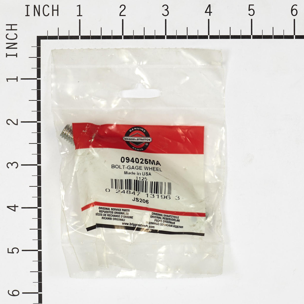 Briggs & Stratton 094025MA Gage Wheel Bolt