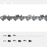 Oregon 27RX100U RIP SUPER SKIP.404 CHAIN[131]