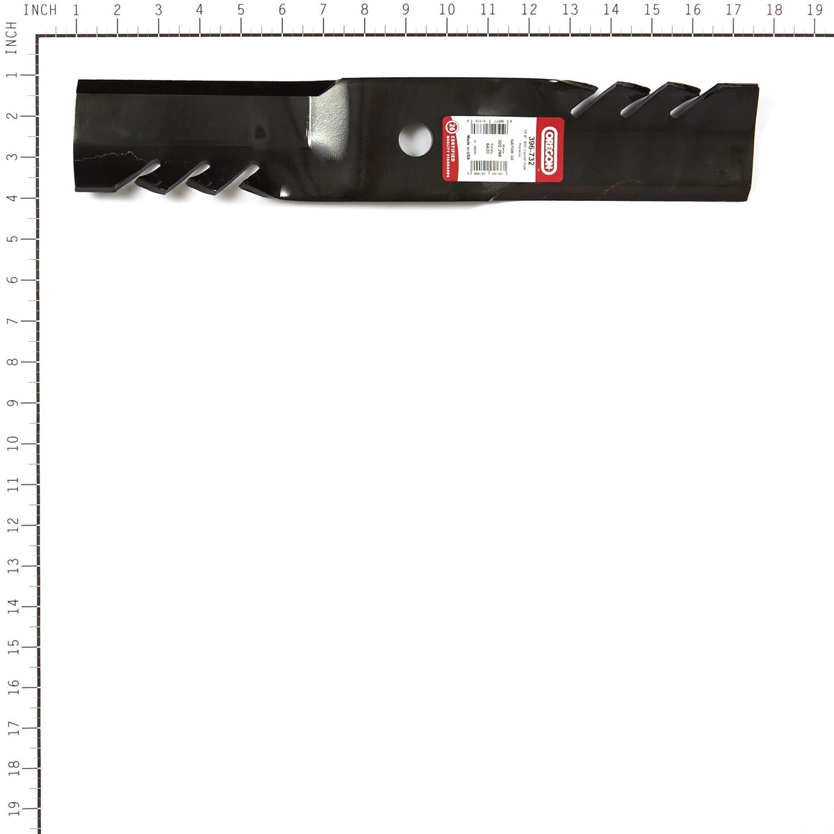 Oregon 396-732 Gator G6 Mower Blade, 16-5/8" Compatible w/ John Deere